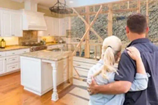 Couple admiring home improvements made possible by a HELOC from Radiant Credit Union