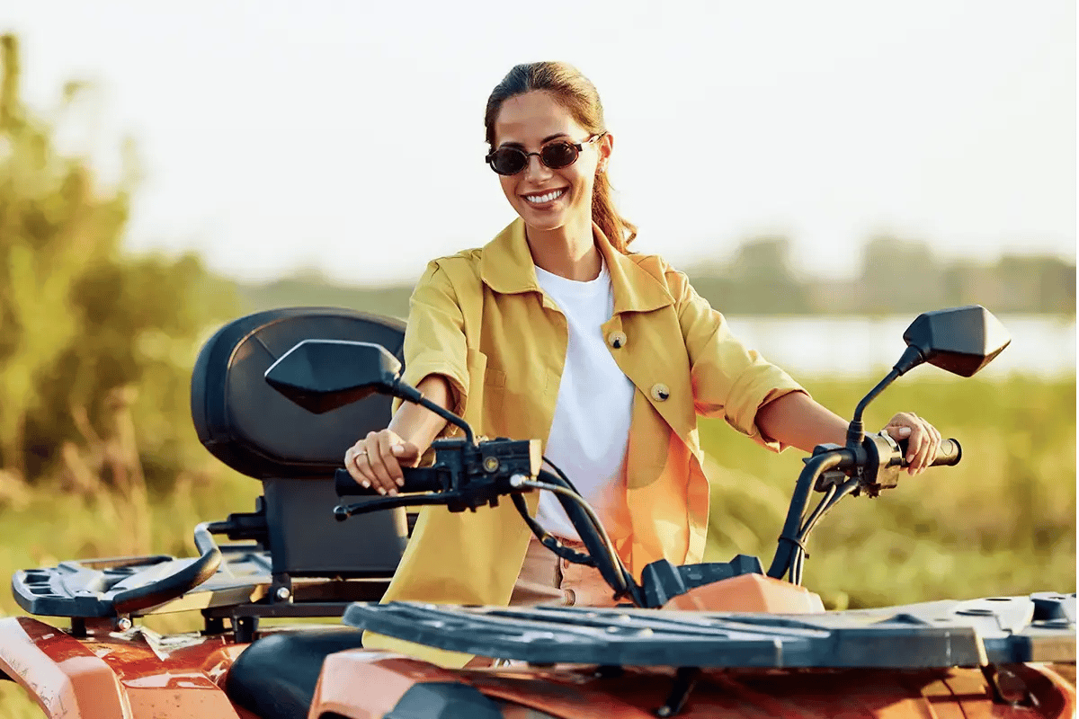 Woman on ATV - GAP