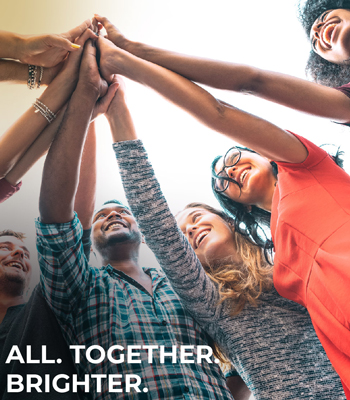 group of people holding hands