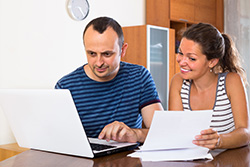 man and women with laptop