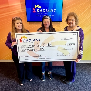 presenting February Charity of the month check
