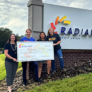 presenting August Charity of the month check