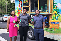 Enjoying Kona Ice
