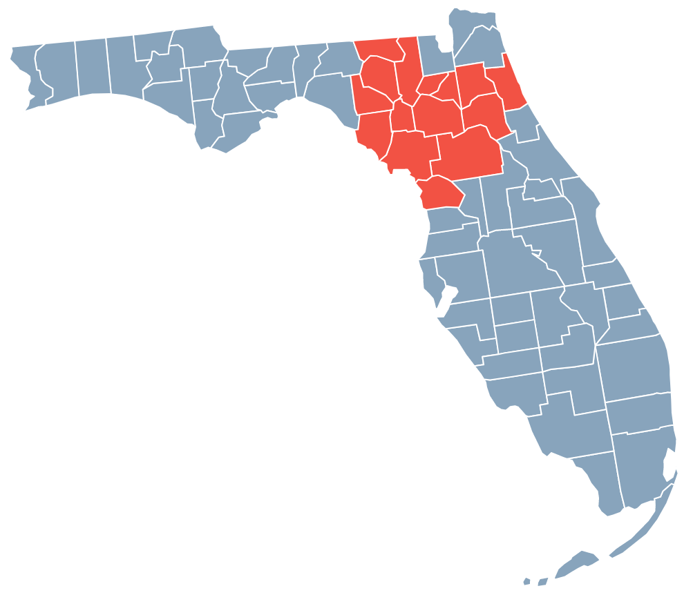 Radiant Credit Union credit union membership eligibility map